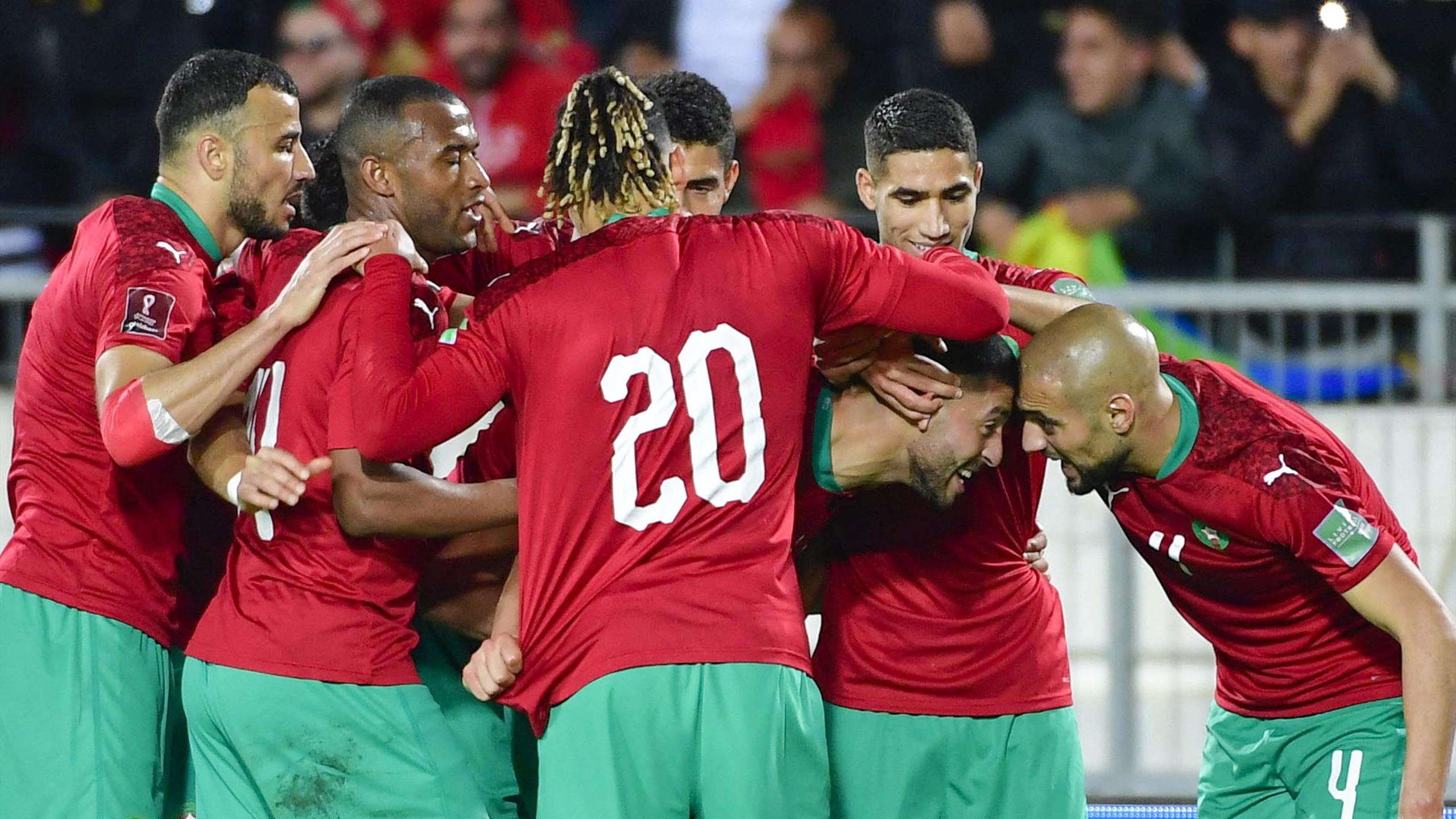 Maillot Maroc Football Rouge/Vert neuf : Homme