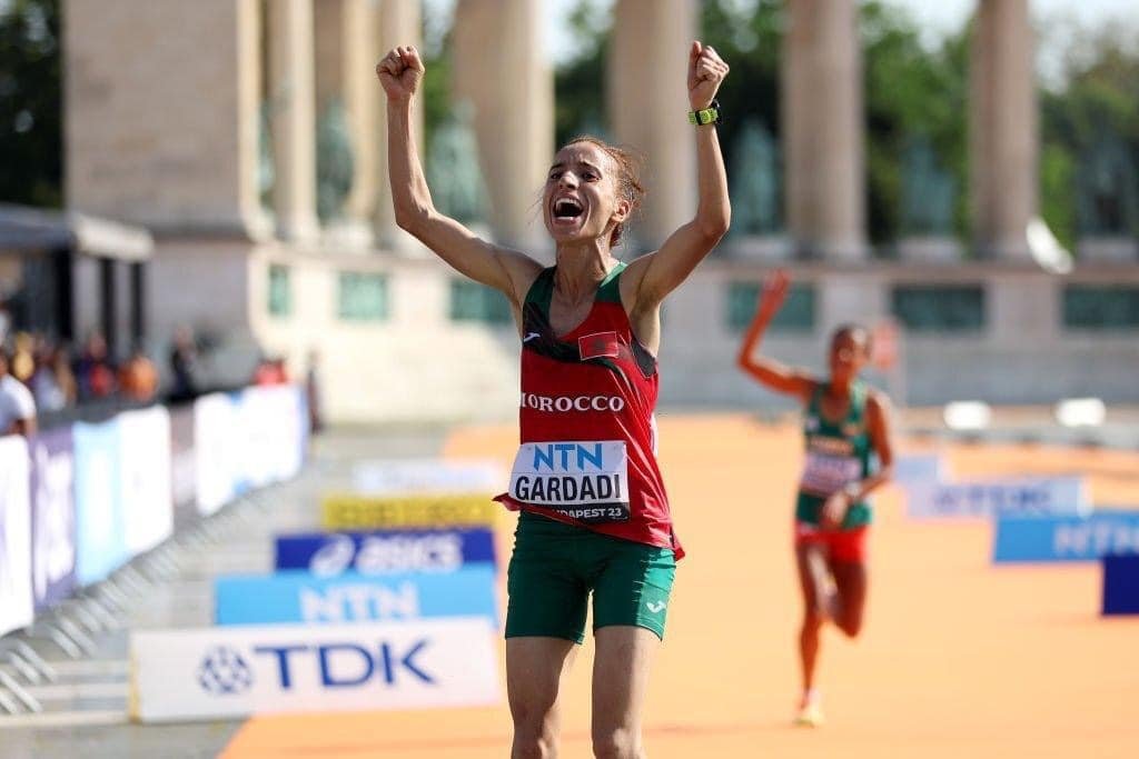 Porte-bras d'affichage de médaille de marathon Maroc